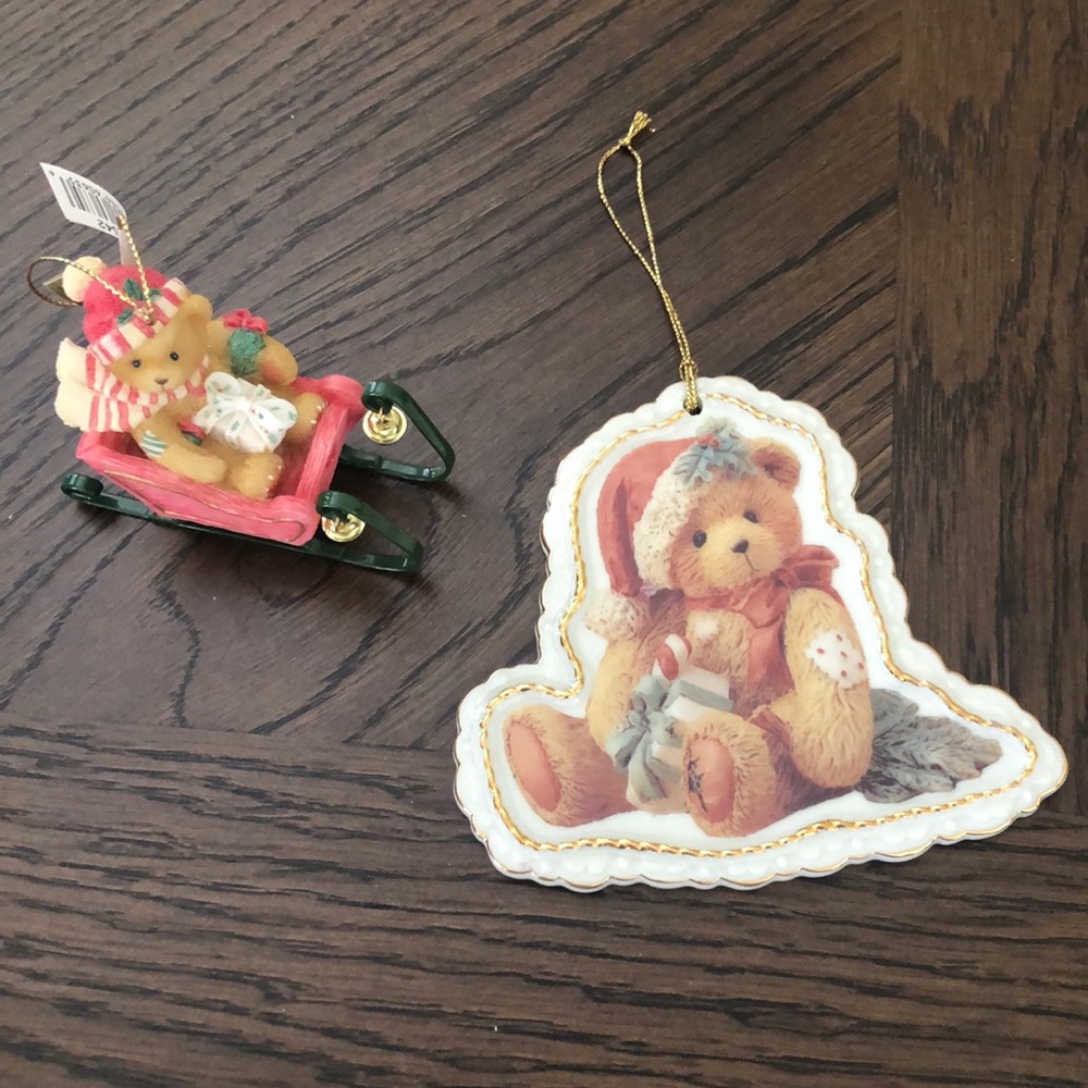 🎄1998 & 2000 Cherished Teddies Ornaments🎄